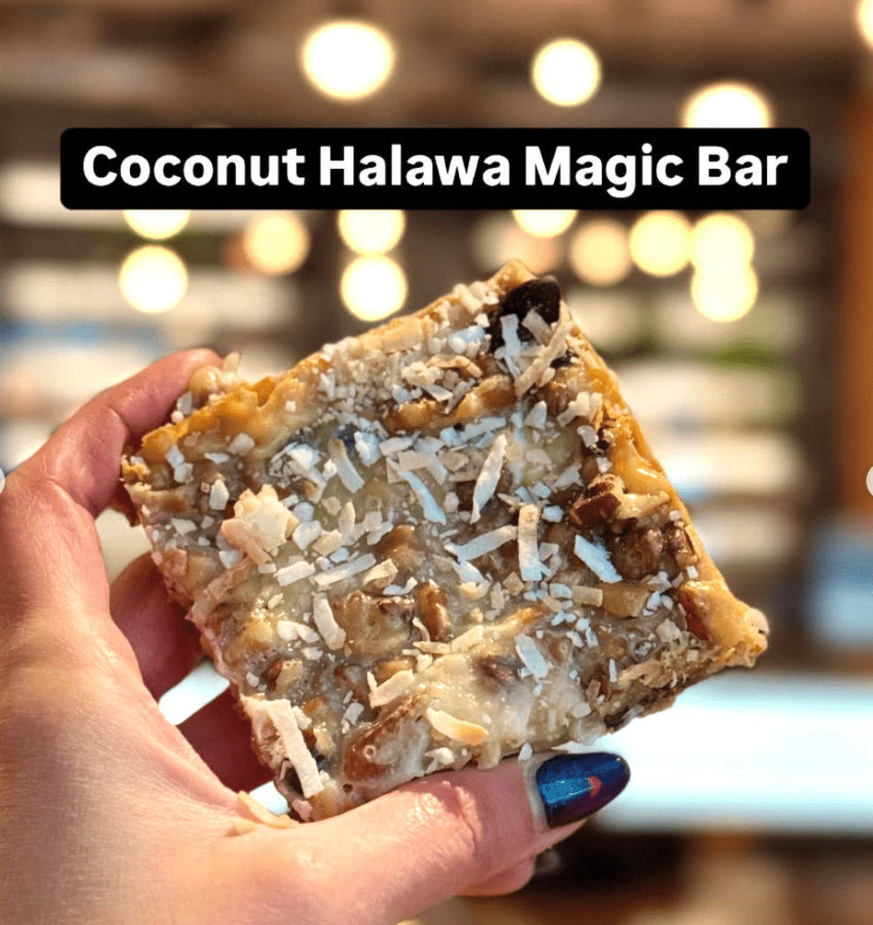 Coconut Halawa Magic Bar at Seedo’s Bakery in Chicago